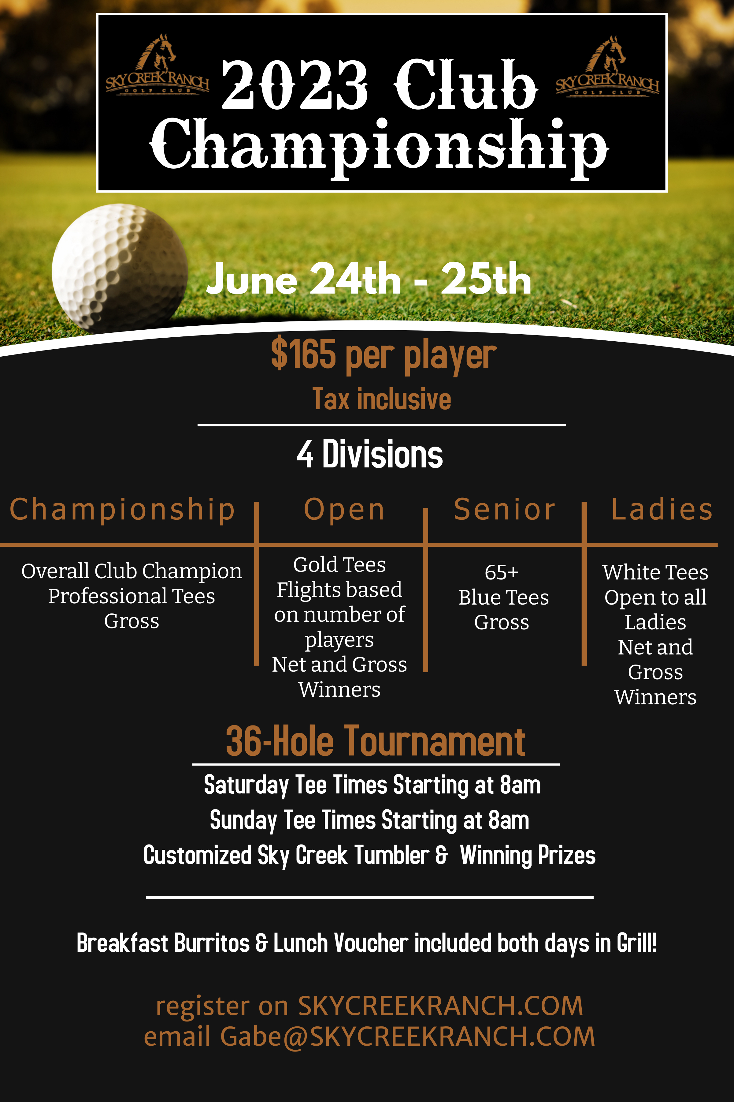 2023 Club Championship Flyer